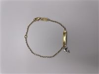Bracciale Soma Gioielli Bambino Bracciale Piastrina Baby in Oro SON BR BI PIASTRINA DELFINO - SON BR BI PIASTRINA DELFINO